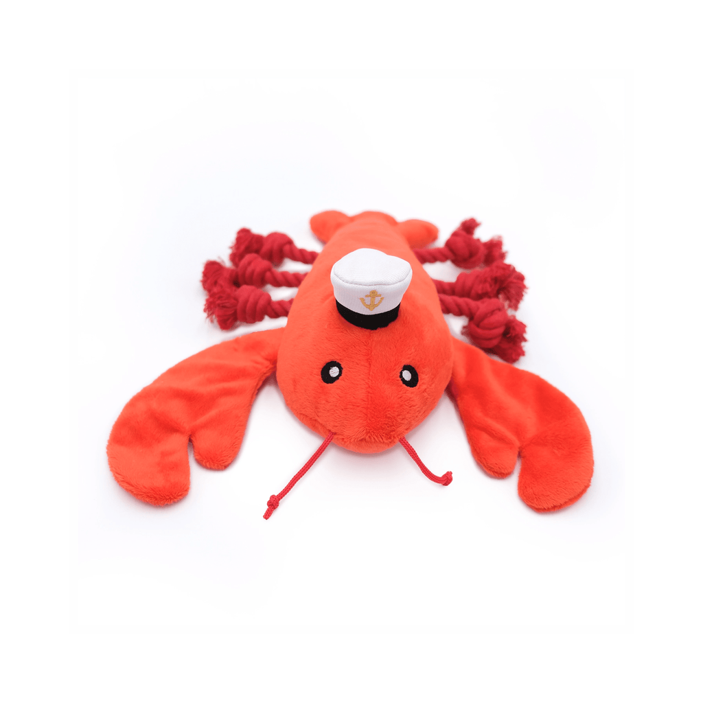 peluche pour chiens playful pal luca the lobster