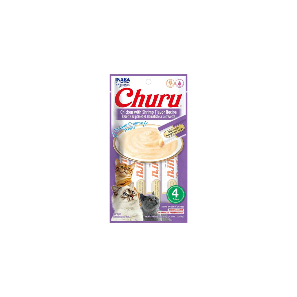 Churu Poulet & Crevettes – Sticks crémeux pour chat - Apetite Store