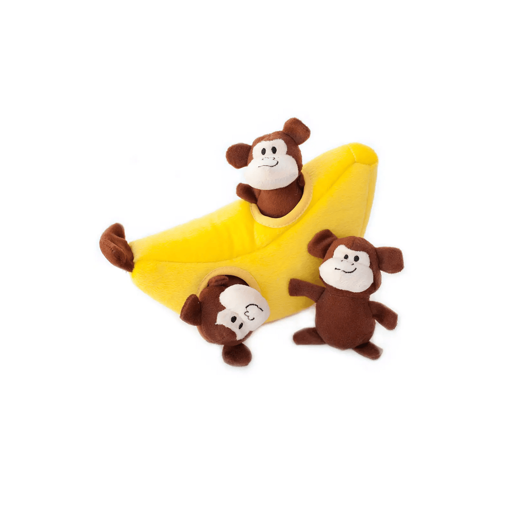 peluche de flair monkey banane zippy paws